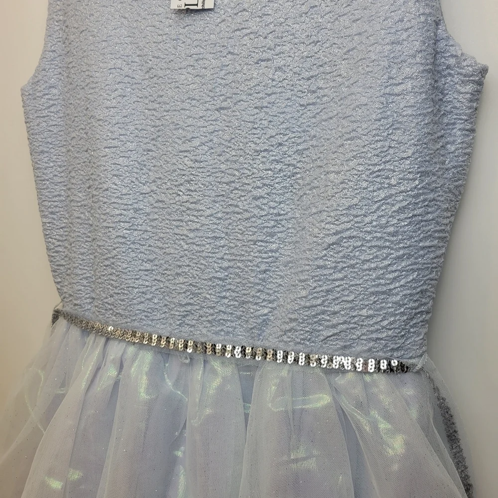 Periwinkle childrens place dress wedding dress